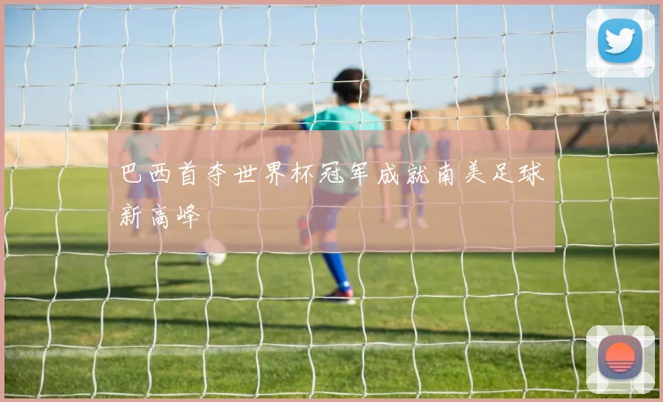 巴西首夺世界杯冠军成就南美足球新高峰